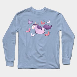 Purple Unicorn Long Sleeve T-Shirt